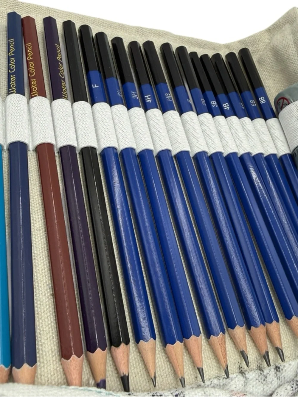 48pc Art Pencil‎ Set Oil Based Water Soluble Sketch Pencils w/ Case XXYOUPIN - Picture 10 of 11